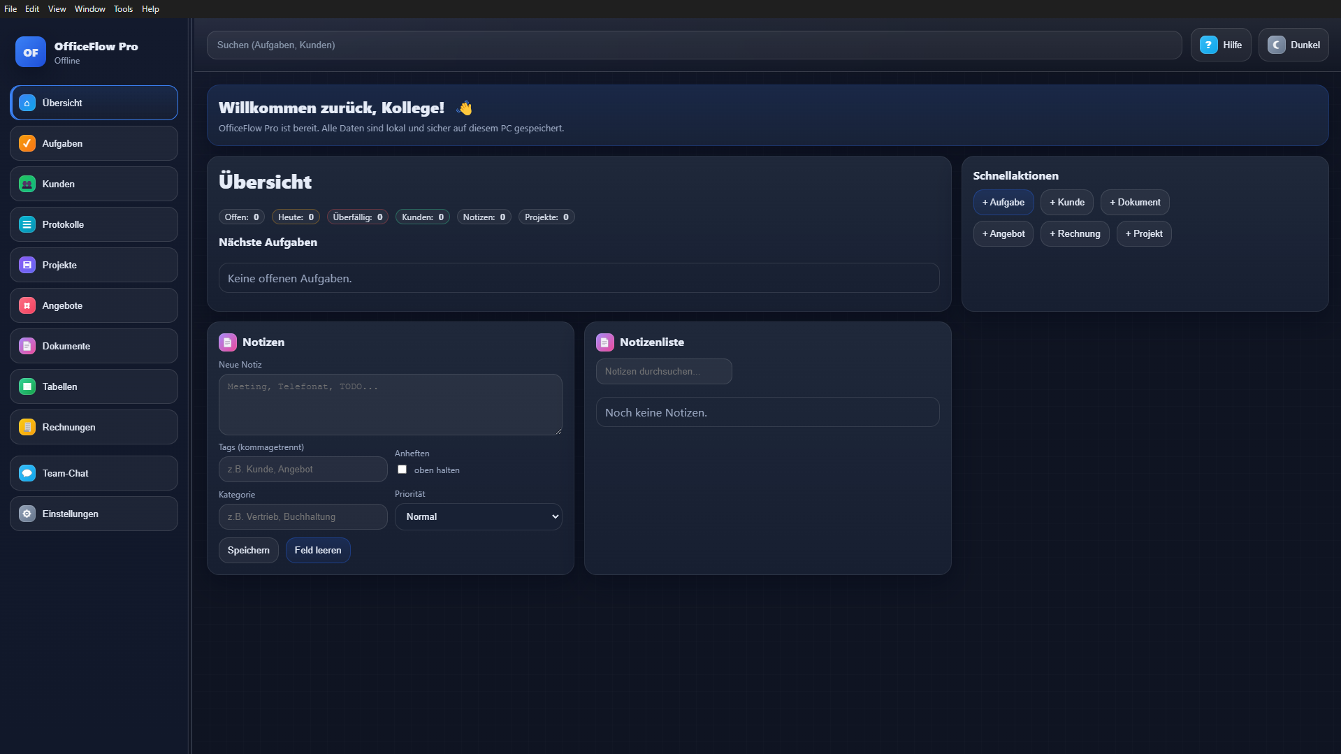 Dashboard Dark Theme